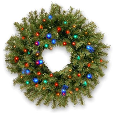 artificial lighted wreaths